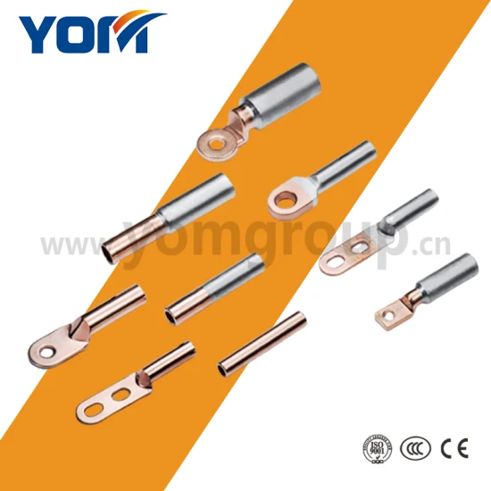 Accessoires de cosses de câble bimétallique en aluminium et cuivre électrique pour la connexion des fils (YDTL